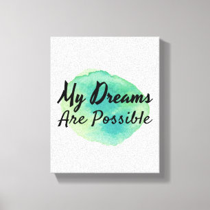 positive inspirational vibes for self acceptance canvas print