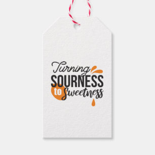 Positive Life Message – Turning Sour to Sweet Gift Tags