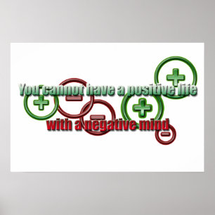 Positive Life Negative Mind Poster
