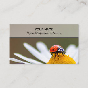Positive lucky ladybugs for healthy well being business card