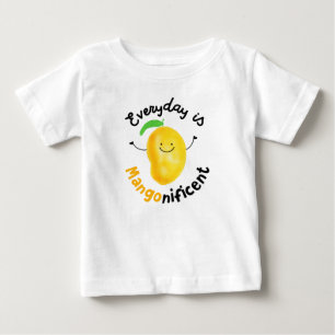 Positive Mango Pun - Everyday is Mangonificent Baby T-Shirt
