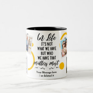 Positive Message For Best Friends 6 Photos Two-Tone Coffee Mug