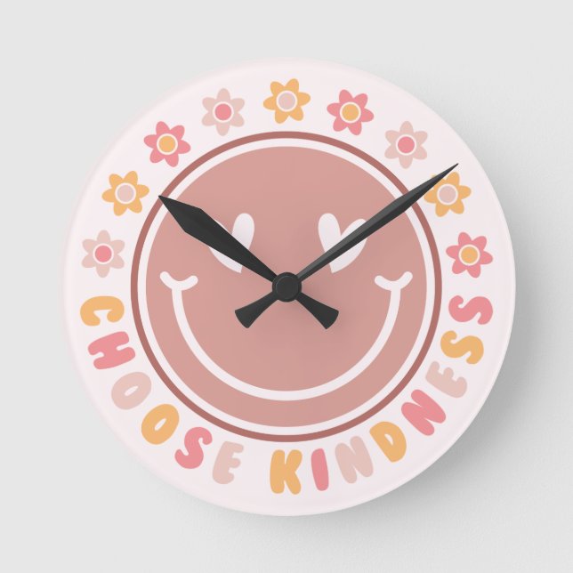 Positive Message Round Clock (Front)