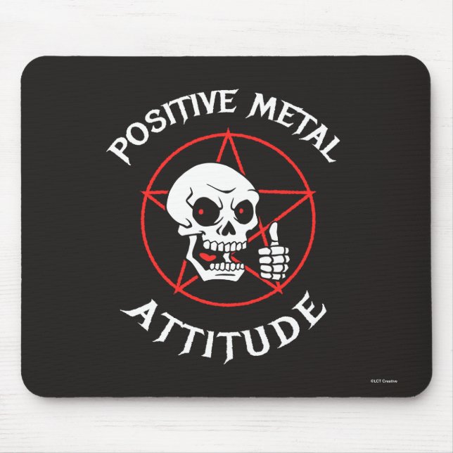 Positive Metal Attitude Mouse Pad (Front)