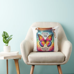 Positive Mind - Positive Vibes Throw Pillow