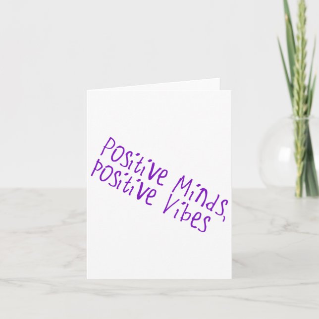 Positive Minds  Card (Front)