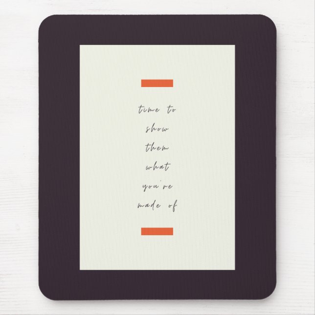 Positive Mindset Inspirational/Motivational Quote Mouse Pad (Front)