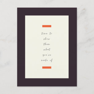 Positive Mindset Inspirational/Motivational Quote Postcard