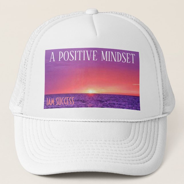 POSITIVE MINDSET TRUCKER HAT (Front)