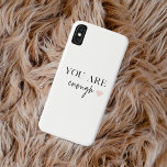 Positive Motivation You Are Enough Quote iPhone XS Max Case<br><div class="desc">Looking for a daily reminder that you are enough? Look no further! Introducing our "You Are Enough" quote products, designed to provide positive motivation and uplift your spirits whenever you need it. With these inspiring products, you can carry the empowering message of self-acceptance and self-love with you wherever you go....</div>