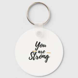 Positive Motivational Design Keychain