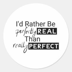 Positive Motivational Quote text Classic Round Sticker