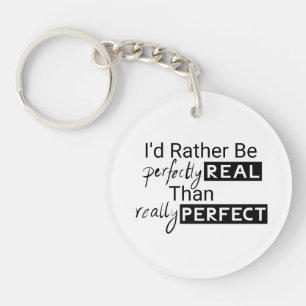 Positive Motivational Quote text Keychain