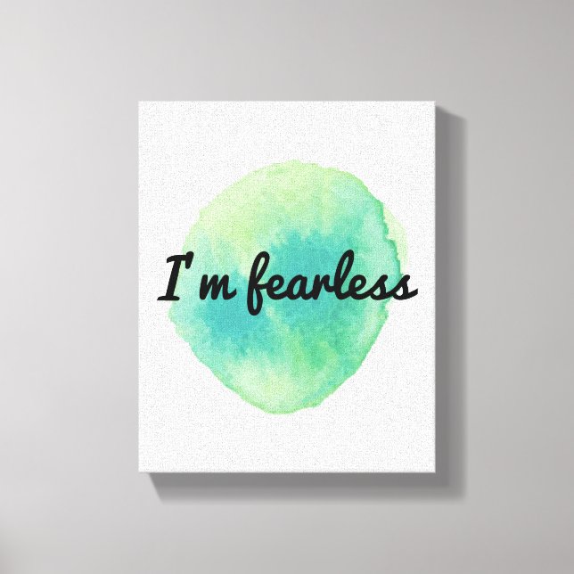 positive motivational vibes for self acceptance canvas print (Front)