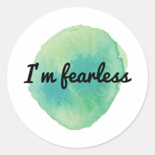positive motivational vibes for self acceptance classic round sticker