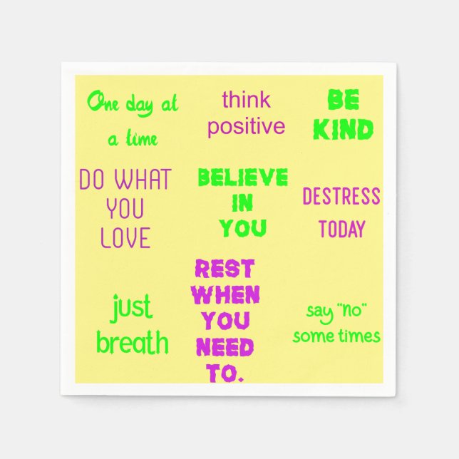 positive  napkin (Front)