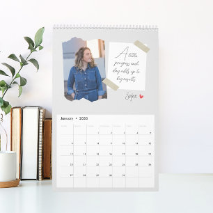 Positive Notes Personalized Photo Calendar