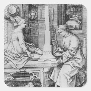 Positive Organ Square Sticker