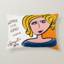 POSITIVE PILLOWS! - custom designed accent pillow