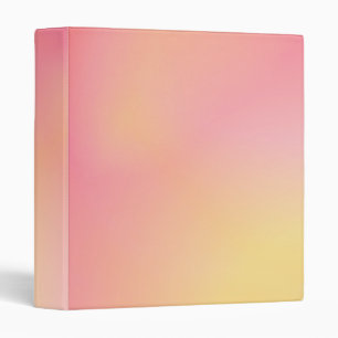 Positive Pink Peach Gradient Aesthetic  Binder