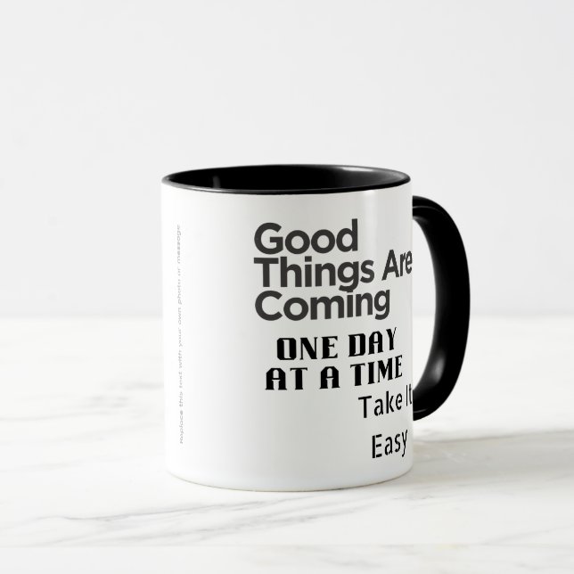 positive quote art mug (Front Right)