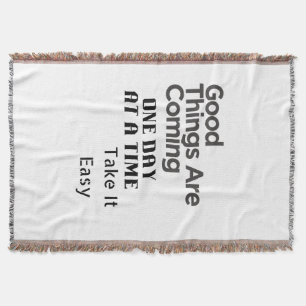 positive quote art throw blanket