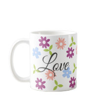 Positive quote customable floral design