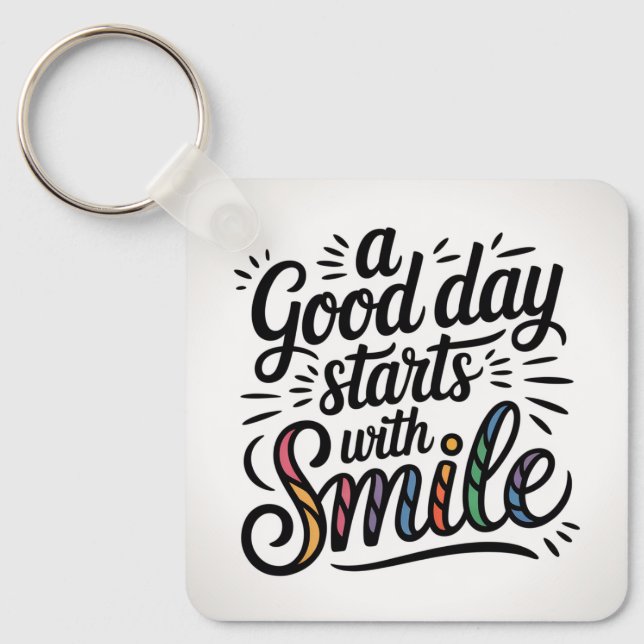 Positive quote  keychain (Front)
