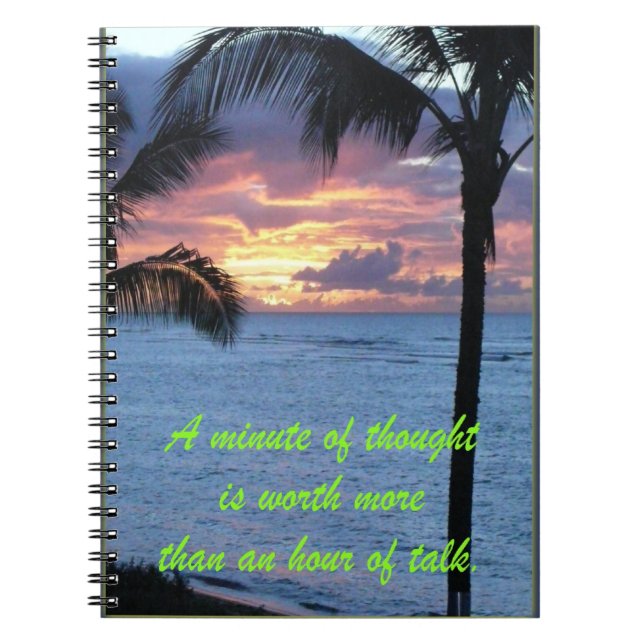 Positive quotes Notebook (Front)