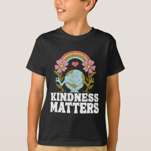 Positive Rainbow Sped Teacher Earth Day Kindness P T-Shirt