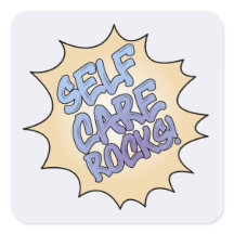 positive self care rocks message