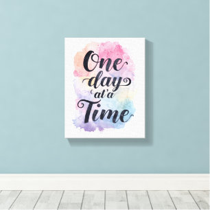 Positive Sobriety and Recovery Saying Canvas Print