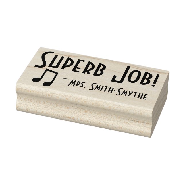 Positive "Superb Job!" Feedback Rubber Stamp (Stamp)
