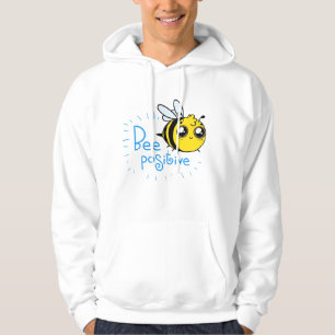 Positive Thinking Bee Positive Cute Bee Hoodie