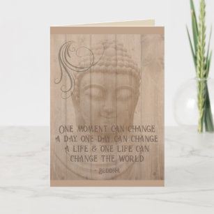 Positive Thought Daily Affirmation Buddhist Saying Card