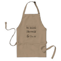 Positive Thoughts Apron Women Girls