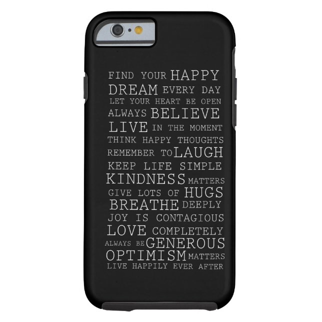 Positive Thoughts Case-Mate iPhone Case (Back)