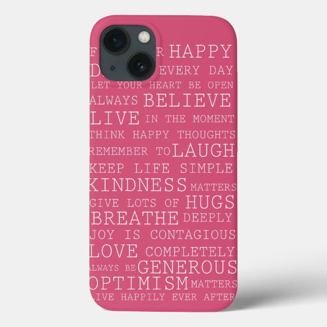Positive Thoughts Case-Mate iPhone Case (Back)