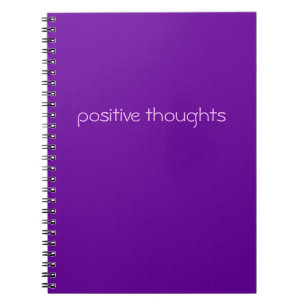 positive thoughts   funny slogan notebook