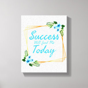 positive vibe sayings for self care canvas print