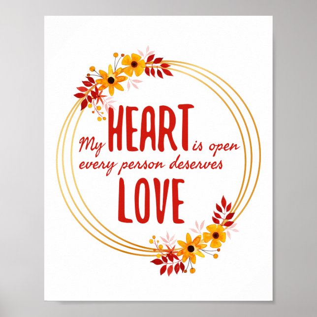 positive vibe sayings for self love and success poster (Front)