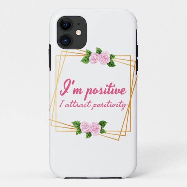 positive vibe sayings for self love Case-Mate iPhone case (Back)