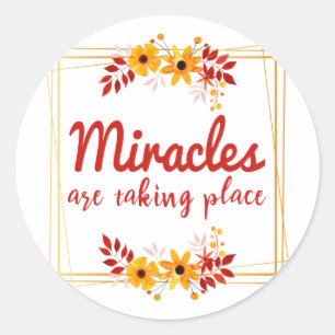 positive vibe sayings for success and self love classic round sticker