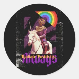 Positive Vibes1  Classic Round Sticker