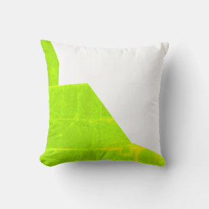 Positive Vibes Abstract Art Green Cushion Pillow