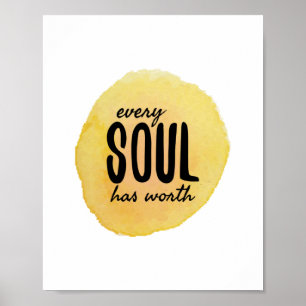 positive vibes affirmations for self care poster
