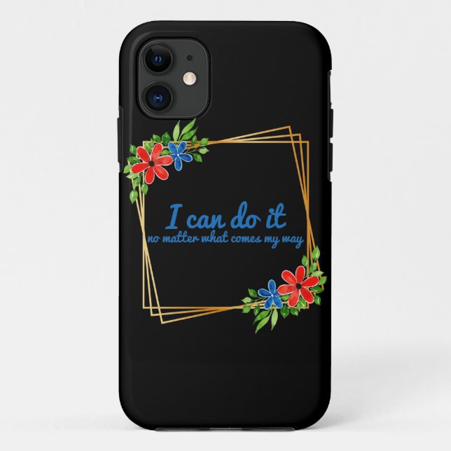 positive vibes affirmations for work Case-Mate iPhone case (Back)