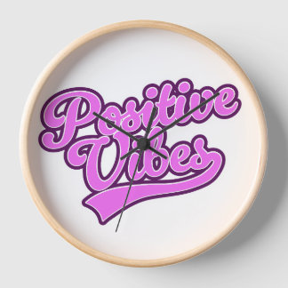Positive Vibes Clock