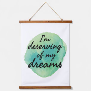 positive vibes for self acceptance hanging tapestry