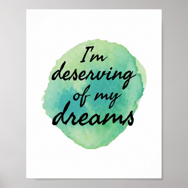 positive vibes for self acceptance poster (Front)